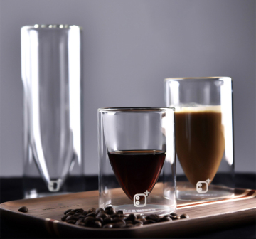 Double Wall Borosilicate Glass Cup for Beer, Juice, Coffee