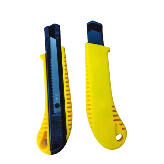 Wholesale Factory Heavy Duty 18mm Utility Retractable Yellow Knife Tool