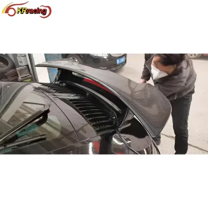 Half Dry Carbon Fiber Rear Spoiler Wing for Porsche 992 Carrera/Carrera S 2019-2020