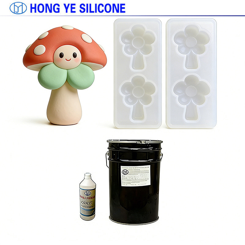 Condensation curing silicone mold rubber
