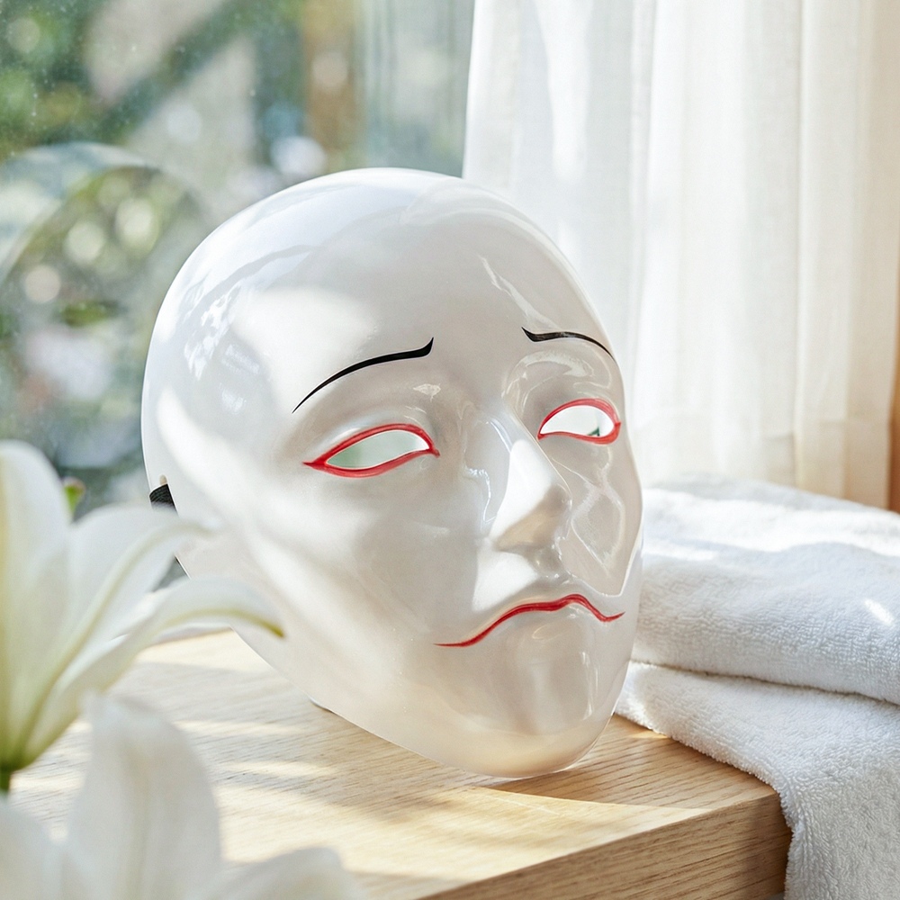 Doll Face Shape White Mask