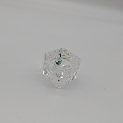 Cosmetic Plastic Square Mini Eye Cream Jar Container