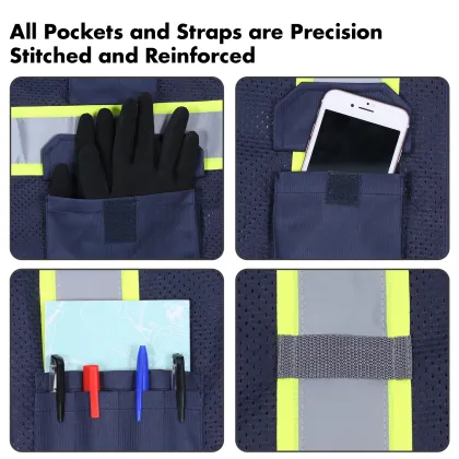 Customize Ansi Class 2 Pockets High Reflective Vest