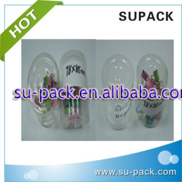 PVC Clear plastic tube packaging