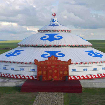 2025 New Trend Canvas Yurt for Outdoor Events - Steel Frame Mongolian Yurt for Sale