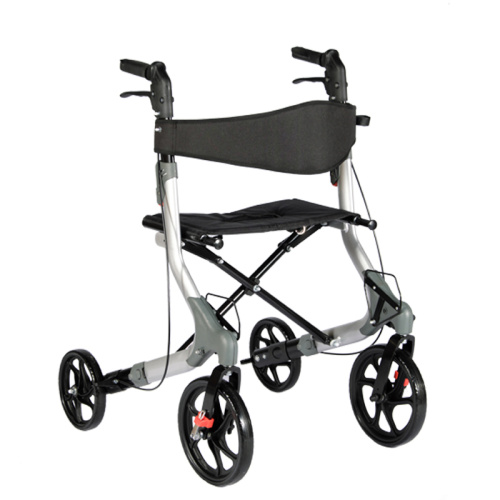 Easy Folding Walker Premium Folding Rollator With Seat And Big Wheels Manufactory