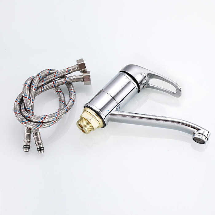 Electroplated Single Lever Sink Mixer