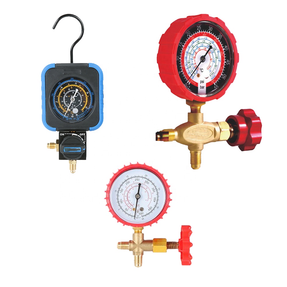 HVAC Refrigeration Air Conditioning Single Digital Pressure Gauge Sa Sight Glass