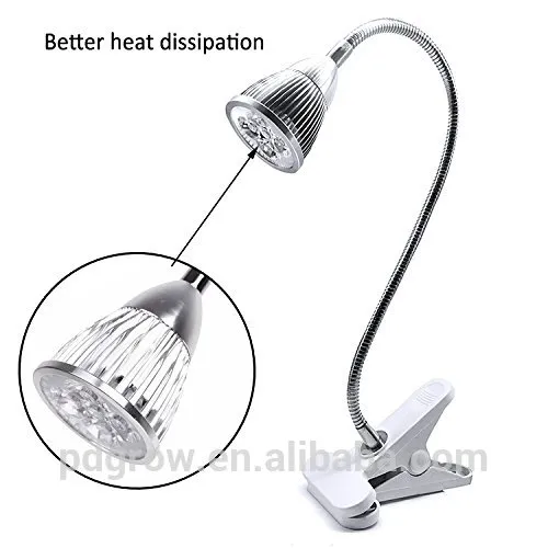 5 LED Grow Lights 5W LED Clip Desk Lamp with 360 Degree Flexible Gooseneck Lights
/