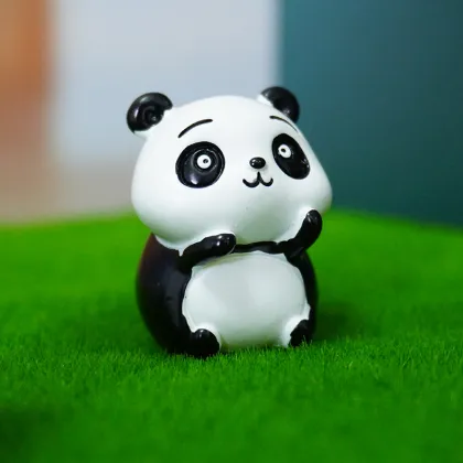 Cute Cartoon Resin Panda Aquariums & Accessories