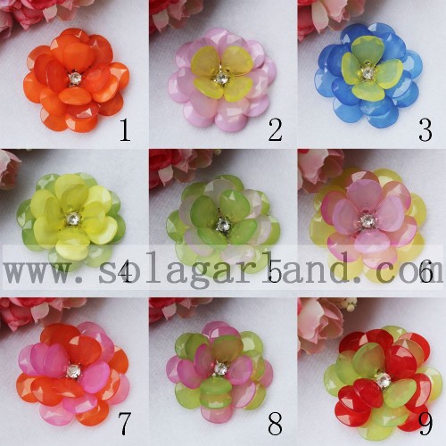 Handmade Christmas Decoration Artificial French Bead Flowers 54MM