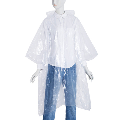 Instock disposable transparent rain poncho wholesale price