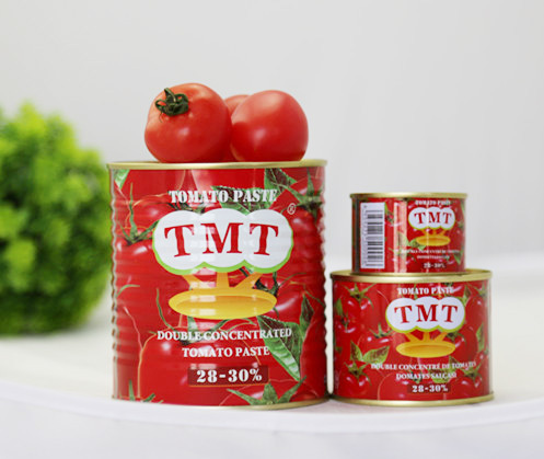 70g-4,5kg tomatenpuree in blik met HALAL SGS