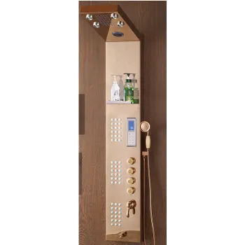 Luxury Thermostatic 304 Stainless Steel Bathroom Waterfall Shower Panels