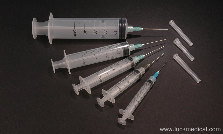 Disposable 3-Parts Syringe with Needle