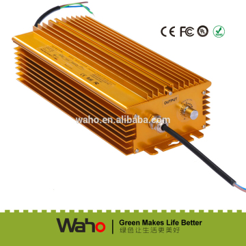 Wah2015 hot sale auot/0-10v PWM/Knob dimming CE UL listed double ended electronic ballast 1000w for hydroponic/street lighting