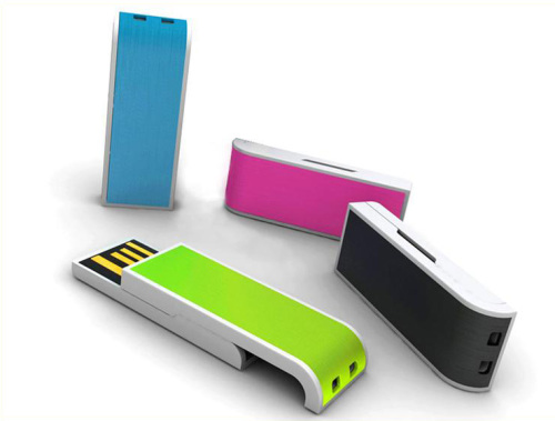 Personalizado promocional plástico Mini USB Flash Stick com logotipo da empresa