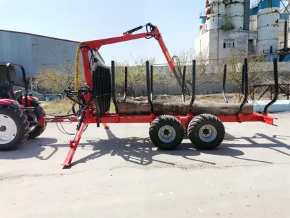 Log Crane Grapples for Earth Moving Machinery