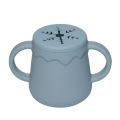 Taza de refrigerio de silicona con forma de copo de nieve, esencial para alimentación de niños pequeños