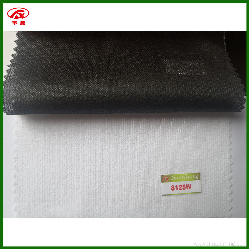 Non woven coated polyester fusible Interlining