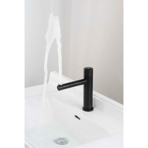 stainless steel bathroom 360 rotatable button basin faucet