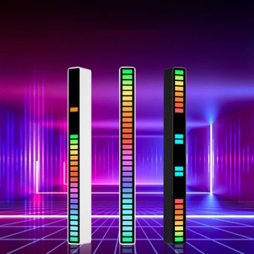 Flow Light Bar Smart RGB Voice Control Rhythm Lights Rechargeable Music Sync LED Bar Pickup Music Rhythm Light