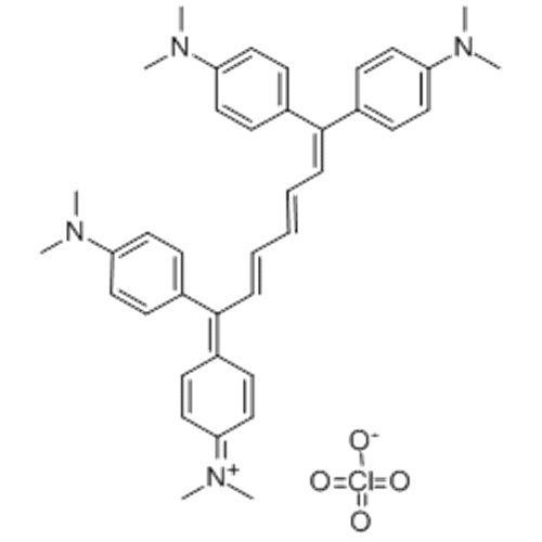 DIMETYL [4- [1,7,7-TRIS (4-DIMETYLAMINOPENYL) -2,4,6-HEPTATRIENYLIDENE] -2,5-CYKLOHEXADIEN-1-YLIDEN] AMMONIUM PERCHLORAT CAS 34411-77-3