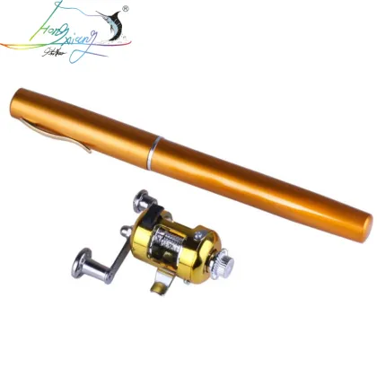 Hongxiang Pen-Shaped Telescopic Fishing Rod - Portable and Compact Aluminum Design