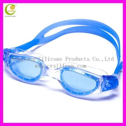 Rainbow swimming goggles,waterproof silicone rubber swimming goggles,indoor glass swimming pool