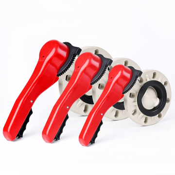 PPH Butterfly Valve Manual Type ANSI CL150