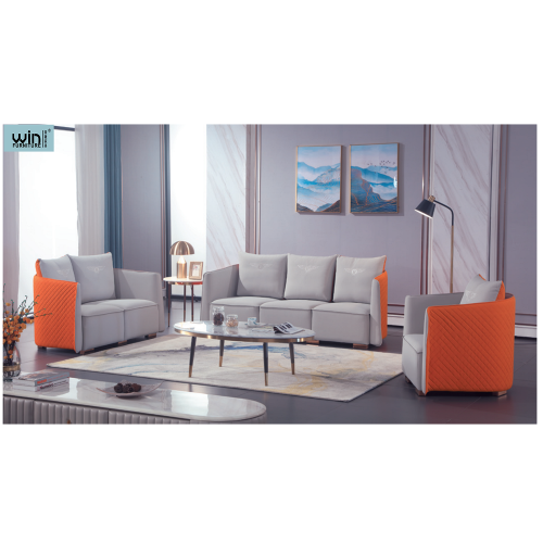 Modern European Apartment Fabric Sofa Light Luxury Fabric Sofa Simple Sofa Combination Supplier