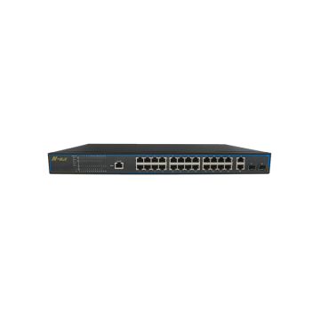 28-port full gigabit managed PoE switch