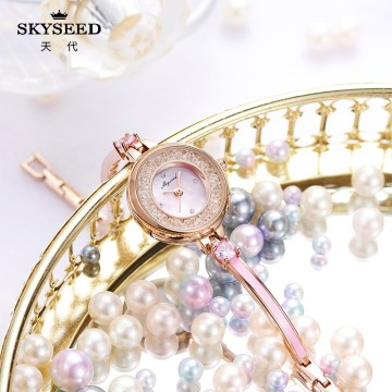 SKYSEED Trendy diamond watch waterproof lady watch