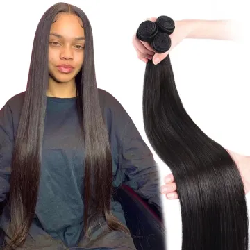Wholesale Cheap Long Raw Mink Brazilian Virgin Cuticle Aligned Human Hair Bundle 38 40 Inch Natural Human Hair Extension