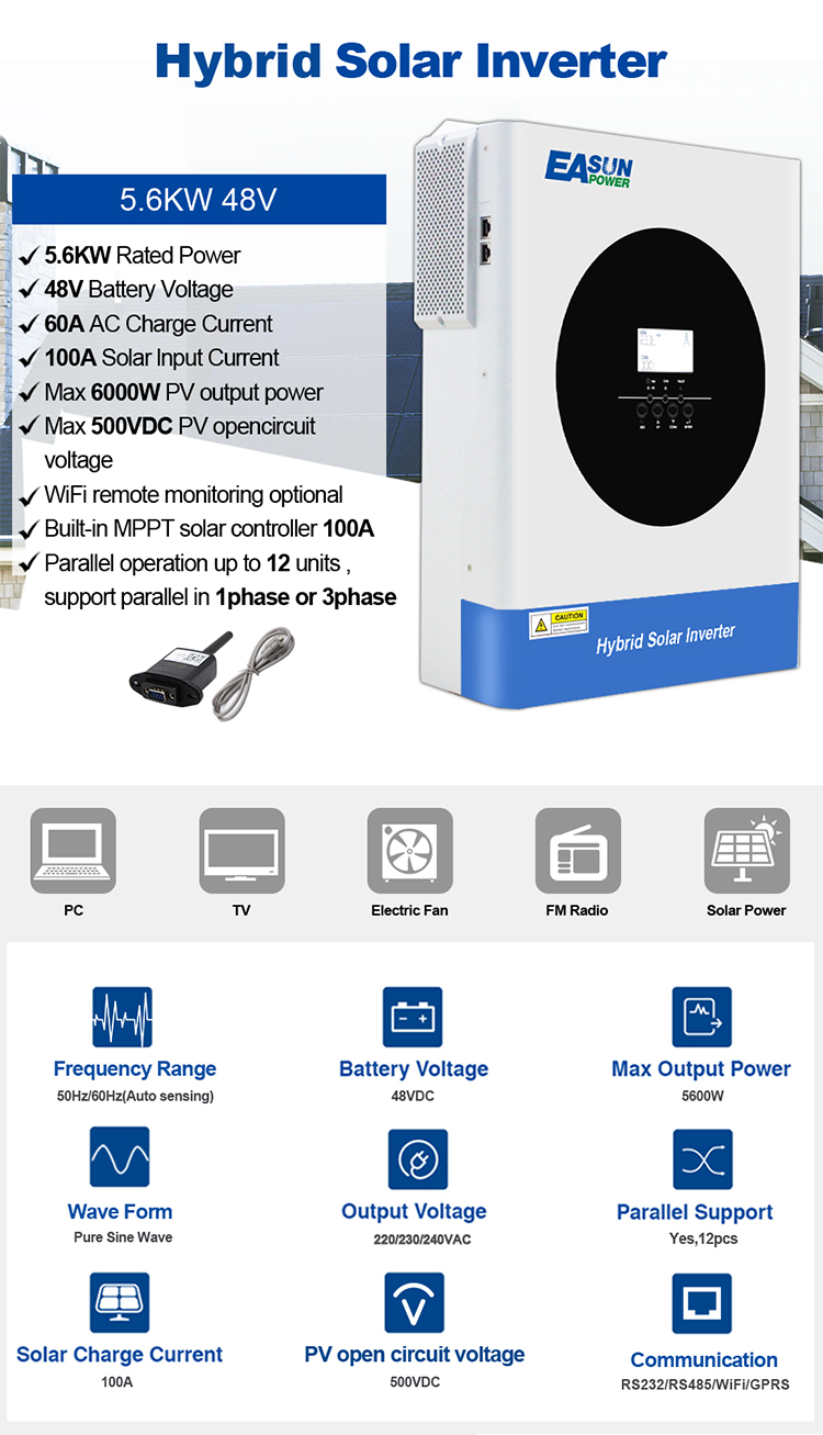 5.6kw Hybrid Solar Inverter