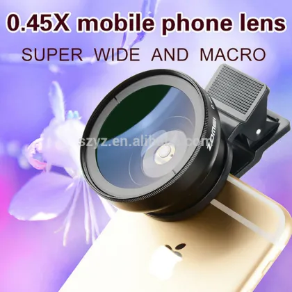 OEM 0.45X Super Wide Angle Lens + 12.5X Macro Lens camera lens for samsung galaxy s3 mini