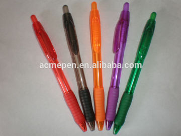 Plastic Ballpoint Pen Printing custom logo for Promotional gifts Soft rubber grip Advertisement Pen