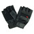 gloves short track half finger black leather gloves tactical gear