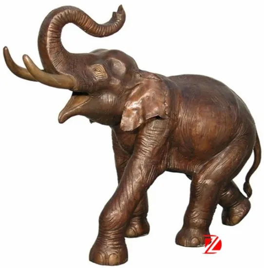 Antique garden bronze elephant statues