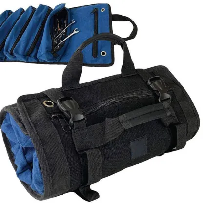 Portable Canvas Tool Roll Bag: Custom Hardware Carrier"T