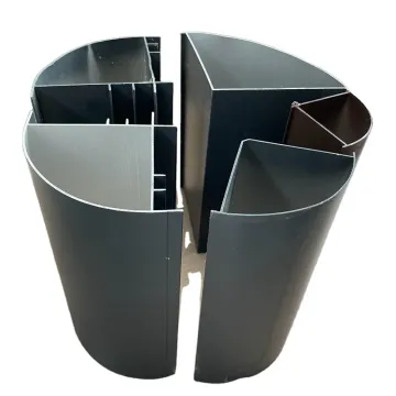 6063 Aluminum Extruded Profiles - Quarter Round Tube and Triangular Aluminum Tube