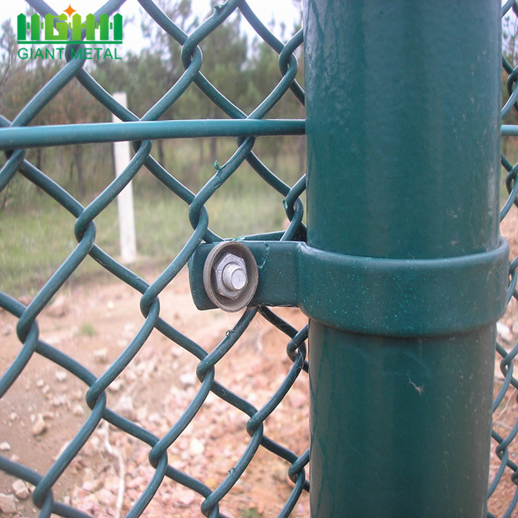 High Strength PVC Coated Iron Chain Link Fence