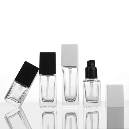 Clear cosmetic containers bottles,cosmetic airless pump jars