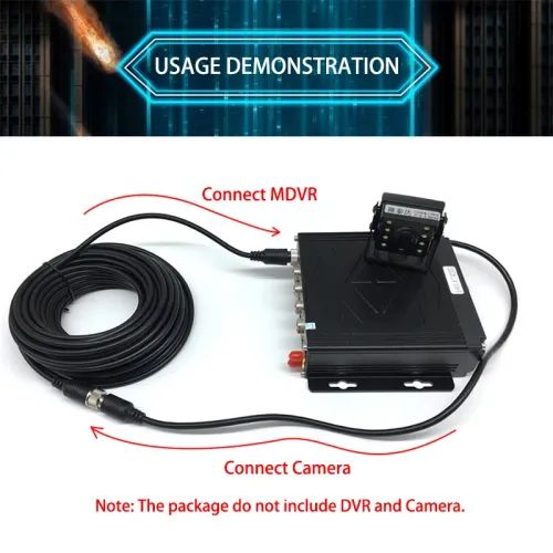Aviation Head Extension Cable 4PIN Video and Audio