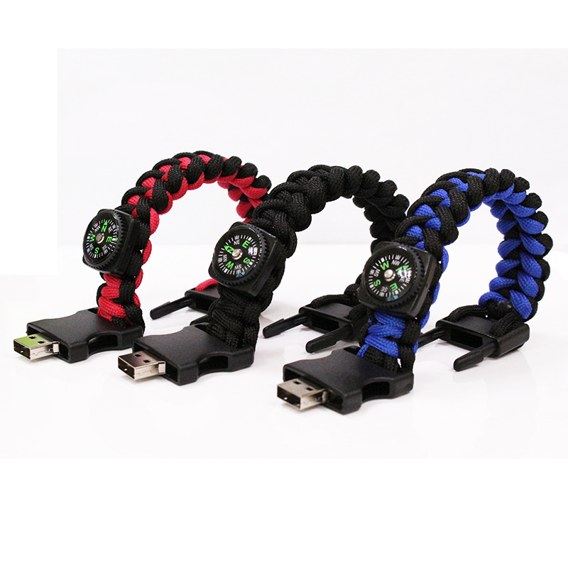 Hochwertiges gewebte Armband USB-Pendrive-Flash-Festplatte