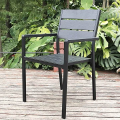 Modern Aluminum Slatted Outdoor Chair