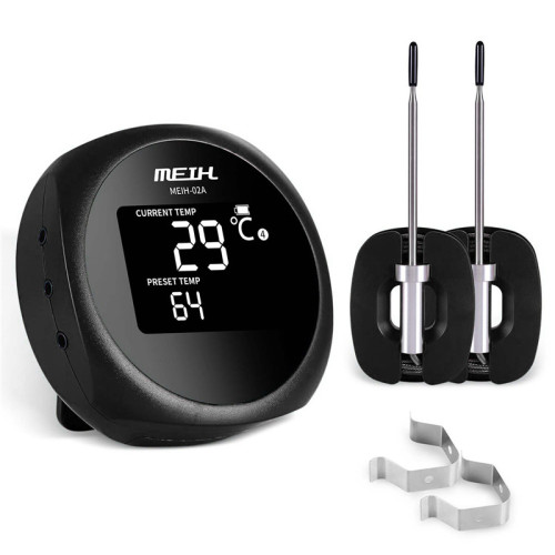 digital wireless smart meat thermometer with 6 probes