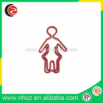 Color human shape metal Paper clip