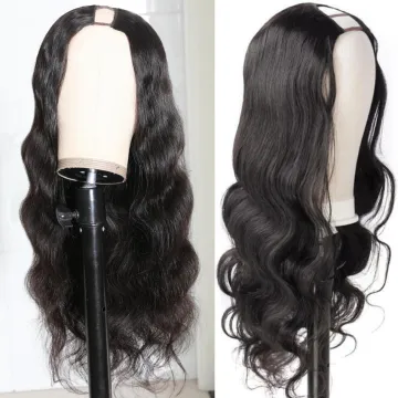 Promotion Used Sale Upart Unprocessed Virgin U Part Blonde Wig Human Hair
