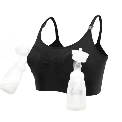 Hands-Free Wireless Seamless Nursing Bra for Breastfeeding